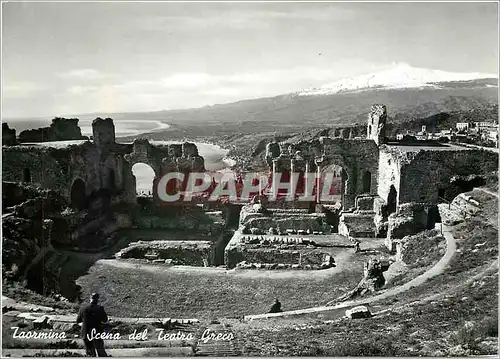 Cartes postales moderne Taormina Scena del Tentro Greco