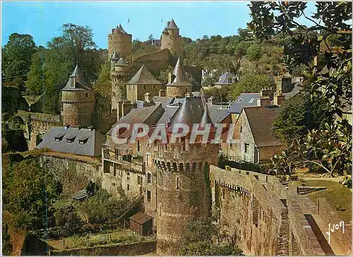 Moderne Karte Fougeres Ille et Vilaine Vue generale du Chateau