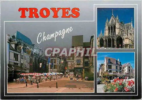 Cartes postales moderne En Champagne Troyes Aube La Place du Marechal Foch L'Eglise Saint Urban
