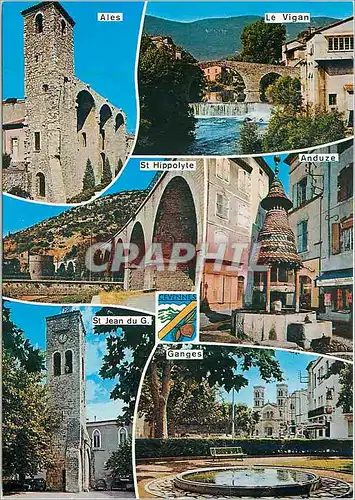 Cartes postales moderne Les Cevennes Touristiques Les Hauts lieux Touristiques des Cevennes Ales Le Vigan Ganges
