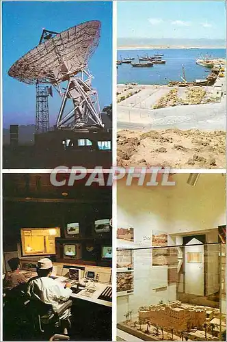 Cartes postales moderne Satellite station Raysut port Television Station Oman Museum