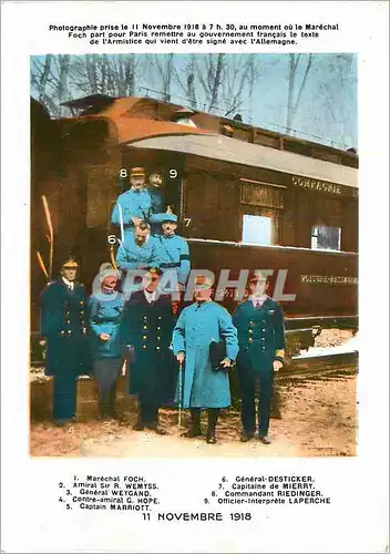 Cartes postales moderne Marechal Foch Militaria