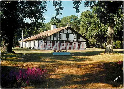 Moderne Karte Couleurs et Lumiere de France Les Landes Maison landaise aux environs de Leon