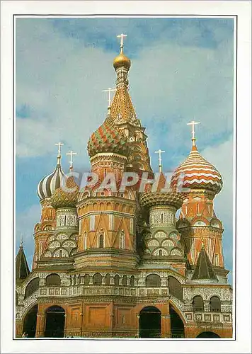 Moderne Karte Moscou Basilique de Basile de bienheureux