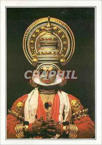 Cartes postales moderne India Kerala Un acteur du theatre Kathakali