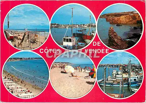 Cartes postales moderne Cote de Vendee Saint Gilles Croix de Vie Bretignolles sur Mer Les Sables d'Olonne La Tranche L'A