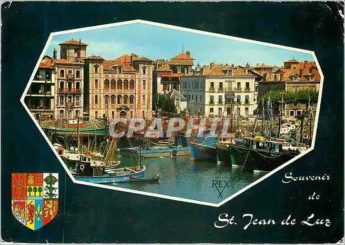 Moderne Karte Jean de Luz BP Le Port et le Maiso de l'Infante