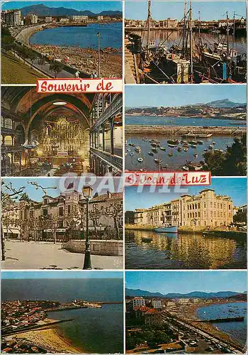 Cartes postales moderne Saint Jean de Luz Pyrenees Atlantiques de gauche a droite