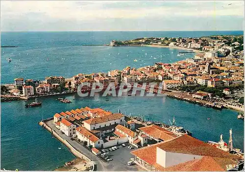 Cartes postales moderne Saint Jean de Luz B Pyr Le port L'Ocean La pointe Ste Barbe