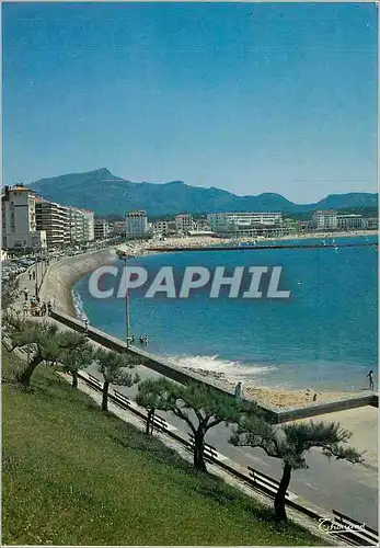 Cartes postales moderne St Jean de Luz La Plage et la Rhune