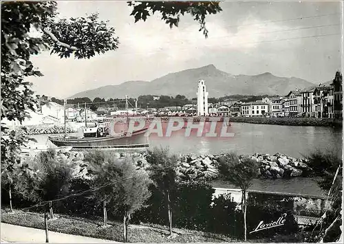 Cartes postales moderne Saint Jean de Luz Vue sur Ciboure Au fond la Rhune