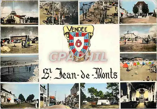 Moderne Karte Vendee St Jean de Monts