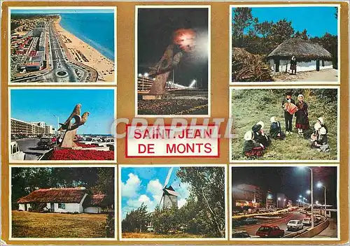 Moderne Karte Saint Jean de Monts Vendee