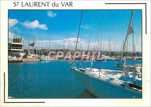Moderne Karte Cote d'Azur Saint Laurent du Var Le Port