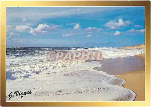 Cartes postales moderne Visage des Landes Cote Aquitaine Vagues sur le plages