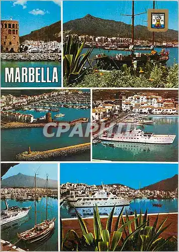Moderne Karte Marbella Costa del Sol Puerto Banus Divers aspects