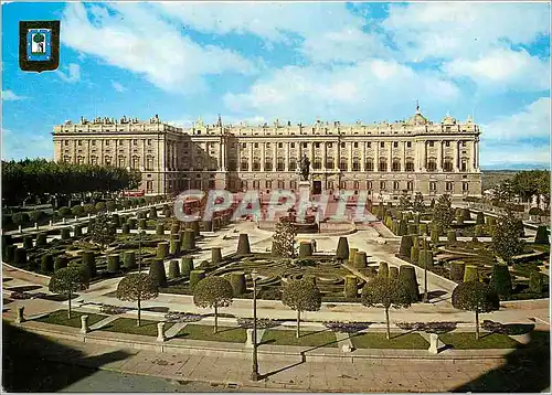 Cartes postales moderne Madrid Place d'Orient et Palais Royale