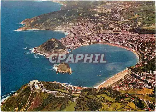 Cartes postales moderne San Sebastian Vue aerienne