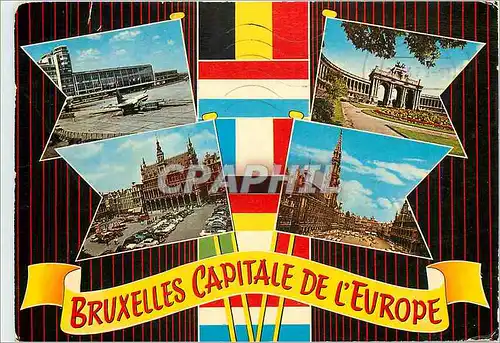 Moderne Karte Bruxelles Capitale de l'Europe