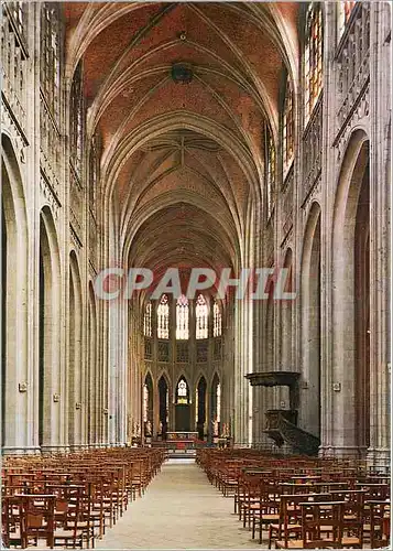 Moderne Karte Mons Collegiale Sainte Waudru