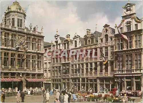 Moderne Karte Bruxelles Un coin de la Grand Place