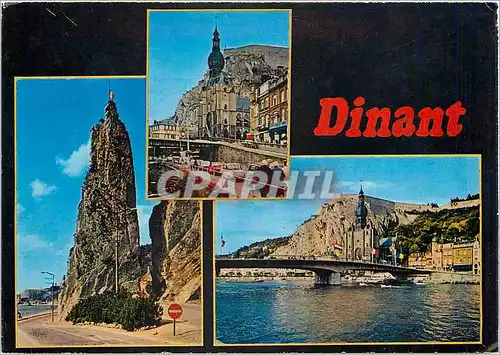 Moderne Karte Dinant La Collegiale et la Citadelle