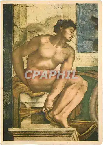 Cartes postales moderne Figura Decorativa Michelangelo Cappella Sistina Vaticano Roma