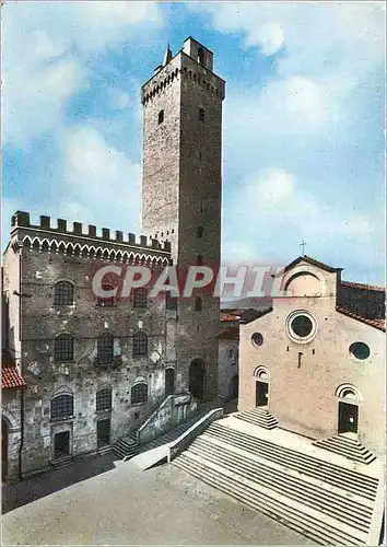 Cartes postales moderne S Gimignano Palazzo del Podesta e Collegiata