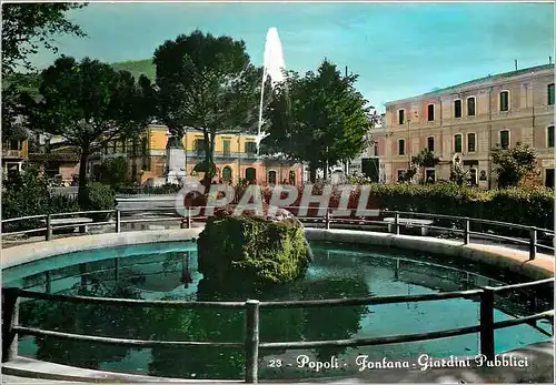 Cartes postales moderne Popoli Fontana Giardini Pubblici