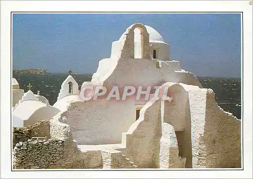 Cartes postales moderne Les Cyclades L'Eglise de Paraportiani dans l'Ile de Mykonos