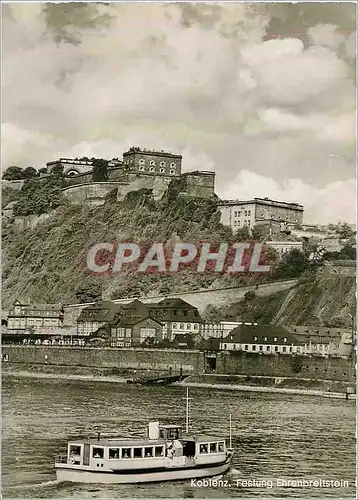 Cartes postales moderne Koblenz Festung Bateau