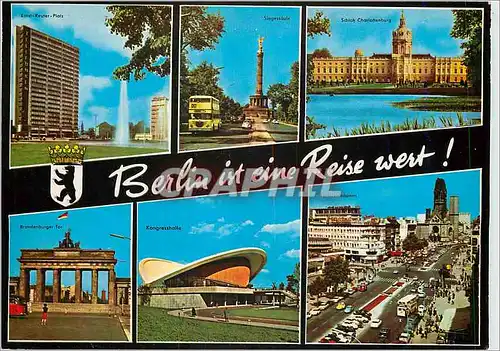 Cartes postales moderne Berlin ist eine Reise wert