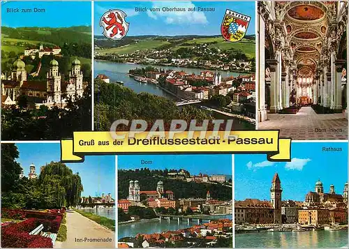 Cartes postales moderne Gruss aus der Dreiflussestadt Passau