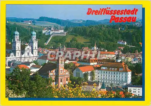 Moderne Karte Dreiflussestadt Passau