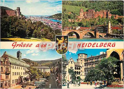 Moderne Karte Grusse aus Heidelberg