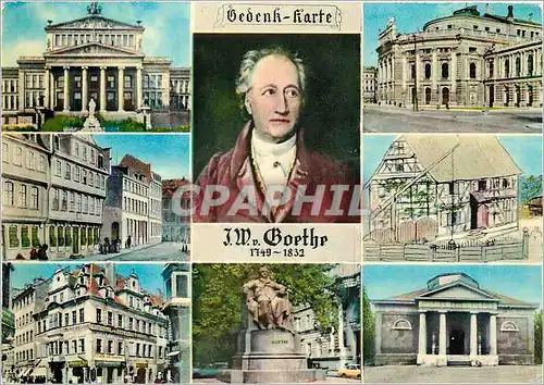 Cartes postales moderne Gedenk Harte Goethe Berlin