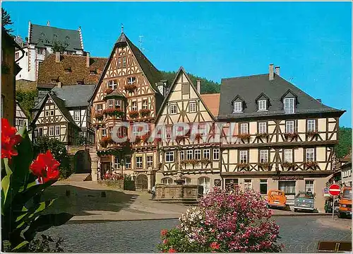 Moderne Karte Miltenberg am Main Marktplatz