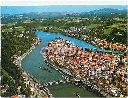 Cartes postales moderne Passau Bayem Luftbild Ponorama