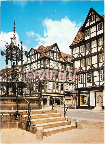 Moderne Karte Hannover Der Holzmarkt mit dem Oskar Winter Brunnen