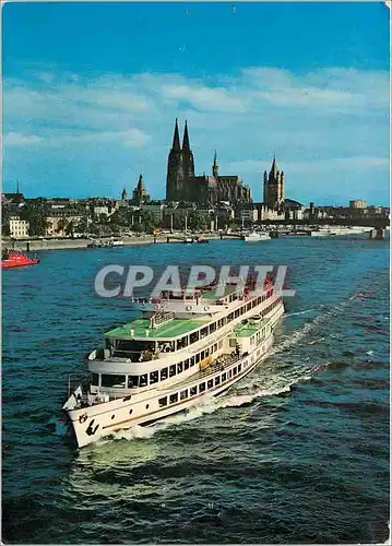 Cartes postales moderne Koln am Rhein Bateau