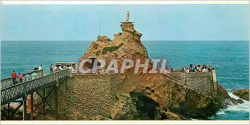 Cartes postales moderne Biarritz Basses Pyrenees Le Rocher de la Vierge