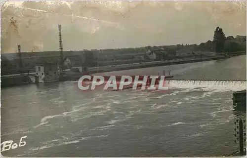 Moderne Karte Ablon sur Seine Vue generale sur le Barage