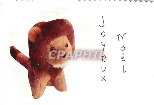Cartes postales moderne Noel Lion