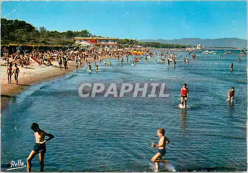 Cartes postales moderne La Capte Var La Plage au loin Hyeres Plage