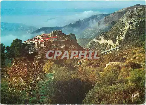 Cartes postales moderne La Cote d'Azur miracle de la nature Eze Alpes Maritimes Vue generale