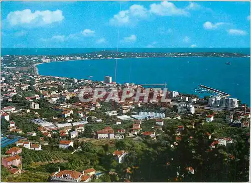 Moderne Karte Golfe Juan Vue d'Ensemble au fond la Garoupe