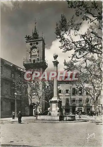 Moderne Karte Aix en Provence B du R Place de l'Hotel de Ville