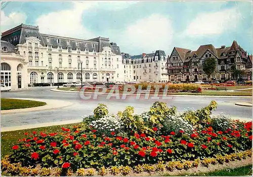 Moderne Karte Cabourg Calvados Le Grand Hotel et le Normandie