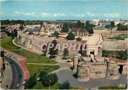 Moderne Karte Caen Vue generale du Chateau