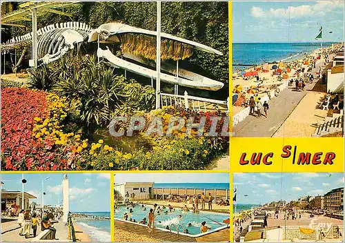 Moderne Karte Luc sur Mer Calvados Baleine Phare